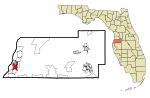 Pasco County Florida Incorporated and Unincorporated areas New Port Richey Highlighted